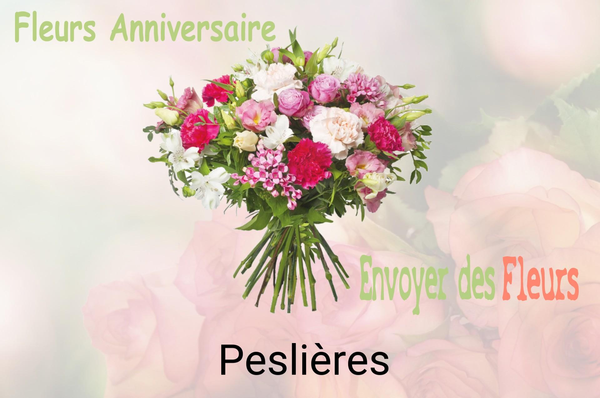 Bouquet de fleurs d’anniversaire livré à Peslières